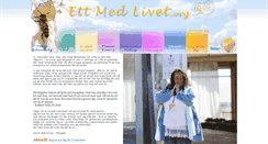 Desktop Screenshot of ettmedlivet.org